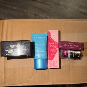 Bougie Bundle. Mac, Clarins, Phlur, Rose dew, wet and wild blush. See all pics